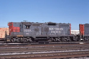 AN Original Slide SP Southern Pacific GP9E #3348 - Watsonville CA 1986 - Bild 1 von 1