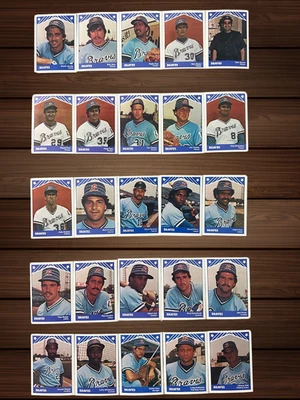 1983 TCMA Richmond Braves 25-Card  Set Complete w/ Case Brook Jacoby Bob Walk - Image 1 of 4