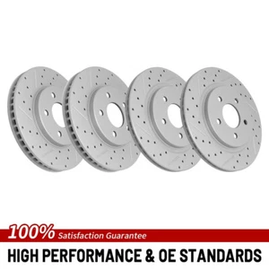 For 2005 2006 2007 2008 2009 2010 Ford Mustang Base Front Rear Brake Rotors Set - Picture 1 of 9