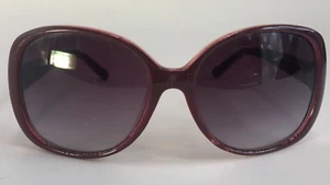 Gafas de sol Guess para mujer rayas tigre mariposa púrpura con estuche vintage de gran tamaño - Imagen 1 de 23