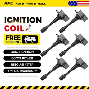 Paquete de 6Ignition Coils para Nissan Maxima Altima Quest Murano 3.5L V6 UF349 - Picture 1 of 7