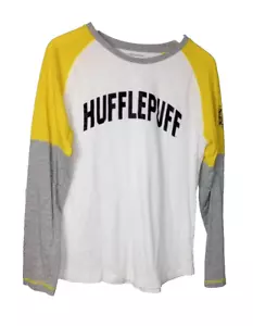 NUEVO SIN ETIQUETAS Mercancía Oficial Harry Potter Hufflepuff Raglán Camiseta Mujer Talla XL Amarilla - Imagen 1 de 24