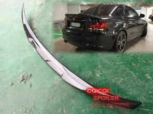 Carbon Fiber BMW 07-12 E82 1-series Coupe M4 Type Trunk Spoiler 118i 120i 135i ◎ - Picture 1 of 2