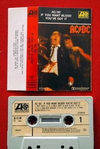 AC/DC IF YOU WANT BLOOD YOU’VE GOT IT 1980 ORIGINAL RARE GREEK CASSETTE TAPE - Picture 1 of 1