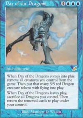 Day of the Dragons ~ Lightly Played Scourge MTG Magic UltimateMTG Blue Card - Image 1 of 1