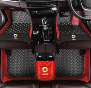 For 2000-2025 Smart Handmade all-weather waterproof PU leather floor mat - Picture 1 of 90