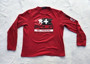 Polo Ralph Lauren Men’s Large T-Shirt Ski67 Suisse Slalom Racing Downhill Team - Picture 1 of 10