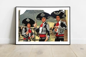 Póster de la película Los tres amigos - Impresión divertida - Decoración de pared divertida - Steve Martin - 165 - Imagen 1 de 4