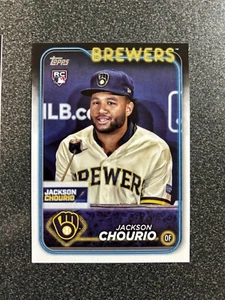2024 Topps Baseball Complete Set Image Variation SP Jackson Chourio RC #698 QTY - Picture 1 of 1