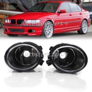 For BMW E46 323i 320i 325xi 330ci M3 2001-2006 Pair Bumper Fog Light Lamp Cover - Picture 1 of 7