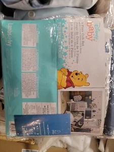 Disney Baby Forever Pooh 3-Piece Baby Crib Bedding Set by Lambs & Ivy - Blue - Picture 1 of 1
