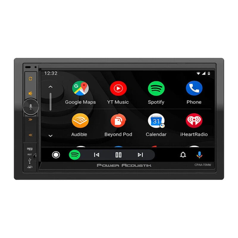 NEW POWER ACOUSTIK CPAA-70MW 2-DIN RECEIVER Wireless Auto & CarPlay 1YR WRTY - Image 1 of 1
