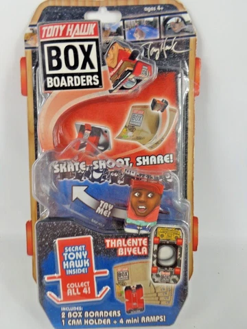 Tony Hawk Box Boarders Thalente Biyela Fingerboard Skateboard 2018 w Ramps New Cover
