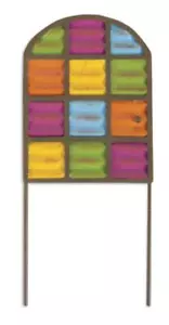 Miniature Fairy Garden Multicolored Panel Door Pick - Buy 3 Save $5 - Picture 1 of 1