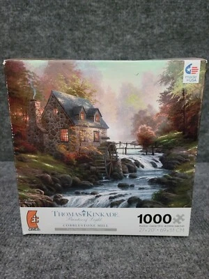 Thomas Kinkade 1000 Piece Puzzle COBBLESTONE MILL - Image 1 of 4