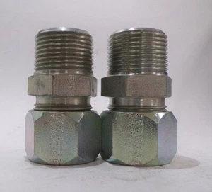EATON 1" NPT TO COMPRESSION UNION FITTING (LOT OF 2) 47205-16-16 - Picture 1 of 5
