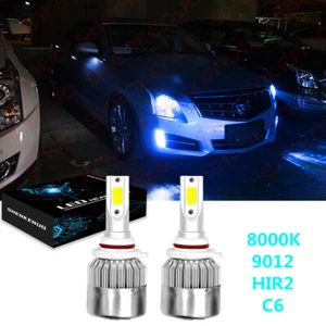 Kit de faros LED 9012 8000K bombillas azules haz alto/bajo para Cadillac ATS 2013-2017 - Imagen 1 de 11