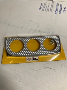 NOS Cal Custom MONTAJE CALIBRE 3 AGUJEROS CROMO CON HERRAJES - Imagen 1 de 4