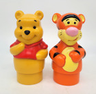 w. Mega Bloks Winnie The Pooh Figures Pooh & Tigger Replacement Figures Lot of 2