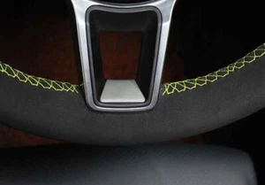 Fit For Porsche Macan 2015-2021 Matte Silver Steering Wheel Sheet Cover Trim 1* - Picture 1 of 6