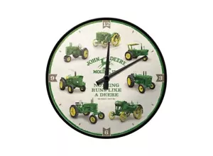 Original John Deere History Vintage Wanduhr MCN000051094 massiv Metallgehäuse - Bild 1 von 2