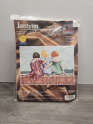 "Kit de punto de cruz Janlynn Best Friends #21-128 1999 nuevo en paquete 14x10""" Foto 1 de 2