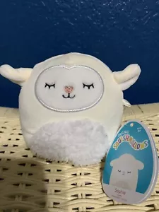 NUEVO Squishmallow Sophie Lamb Fuzzy Belly 4-5" Kellytoy Peluche Difícil de Encontrar Regalo de Pascua. - Imagen 1 de 2