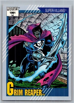 1991 Impel Marvel Universe Series II Super-Villains Grim Reaper #63 - Image 1 of 2