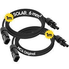 Kalitec PV Solar Kabel H1Z2Z2-K 6mm2 Set mit Stäubli MC4 Stecker für Solarpanel