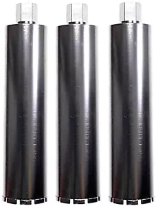 4-1/4" nass Diamantkernbit lasergeschweißt für Stahlbeton, Asphalt (3er-Pack) - Bild 1 von 9