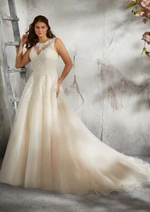 Mori Lee Wedding Dress #3248- Ivory/Vanilla - Size 26 - Picture 1 of 2