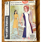 Robe midi McCalls Post Céréales B vintage des années 1970 UNCUT taille XXS 8