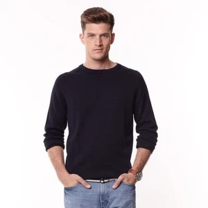 Maglione girocollo uomo Nautica manica sella blu navy taglia L - Foto 1 di 2