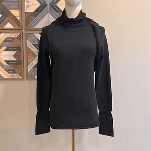 IRO Women’s Designer Black Ruffle Turtleneck Sweater Small - Picture 1 of 7