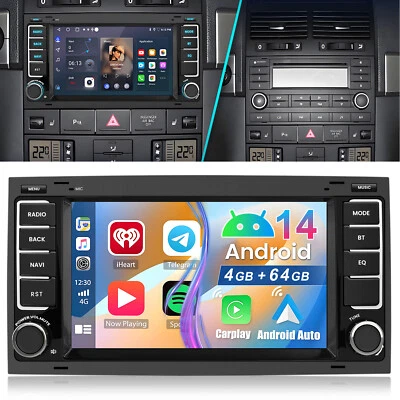 Für VW T5 Multivan Transporter DAB+ Android 14 Autoradio Carplay GPS Navi RDS BT - Bild 1 von 4