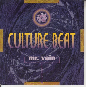 CULTURE BEAT  Mr. Vain PICTURE SLEEVE 7" 45 record + juke box title strip RARE! - Picture 1 of 3