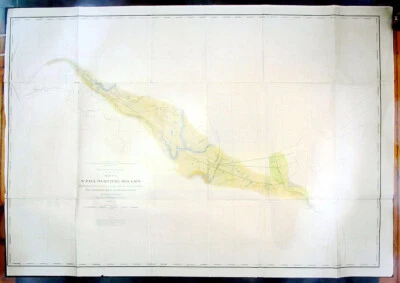 1853 US Coastal Survey & Stevens Antique Map St Pauls to Lakes Minnesota America - Image 1 of 3