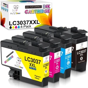 Cartucce di inchiostro Miss Deer LC3037 XXL per Brother MFC-J6945DW J6545DW J5845DW 4 PEZZI - Foto 1 di 2