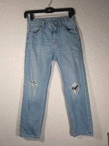 Old Navy Girls Slouchy Straight High-Rise Ripped Jeans Size 12 - Picture 1 of 4