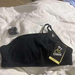 New Kids Large Black Bathing Suit Top - Picture 1 of 6