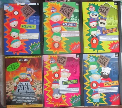 SOUTH PARK Vol 1,3,4,5,6 +The Movie DVD Set Foto 1 de 4