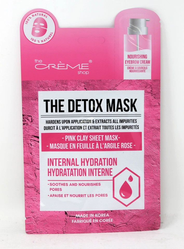 The Creme Shop Detox Mask Pink Clay Sheet Mask 1 Count - Image 1 of 1