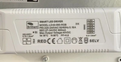 EAGLERISE Brilliant LD40-090-RGB SMART LED DRIVER trasformatore di ricambio 27-34V 900mA trasformatore alimentatore