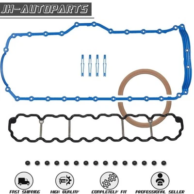 Kit de junta de cárter de aceite para Jeep Cherokee 1987-2001 4,0 L 1971-06 Jeep Wrangler 4,0 L Foto 1 de 4