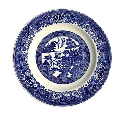 Vintage Royal China Ironstone Blue Willow Ware Plate 10 Inch Single Replacement - Image 1 of 3