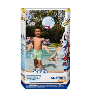 SwimWays Spiderman Swimmies (unisex), flotadores de brazo para niños de 3 a 5 años Foto 1 de 4
