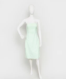 Express Stretch Mint Strapless Pencil Dress Size 10 Women's Knee Length - Picture 1 of 5