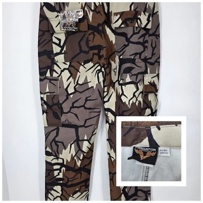 NEW Predator Pants Mens Sz L Canvas Camo Cargo Fall Winter Hunting Utility  - Image 1 of 4