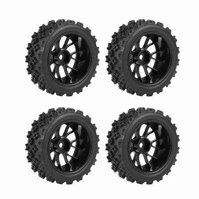 4 Teile/Satz Racing Reifen Gummi Reifen Rad Für Rc 1:10 Auto (Schwarz) X Ec - Bild 1 von 4