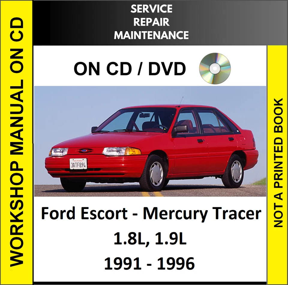 Ford Escort 1991 1992 1993 1994 1995 1996 servicio reparación taller manual en CD Foto 1 de 1